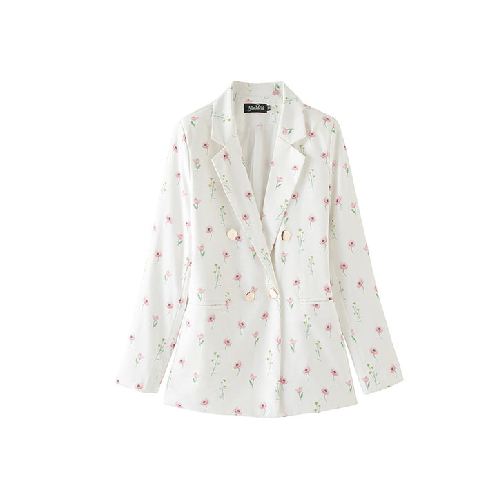 Damen Blazer mit floralem Muster Drune