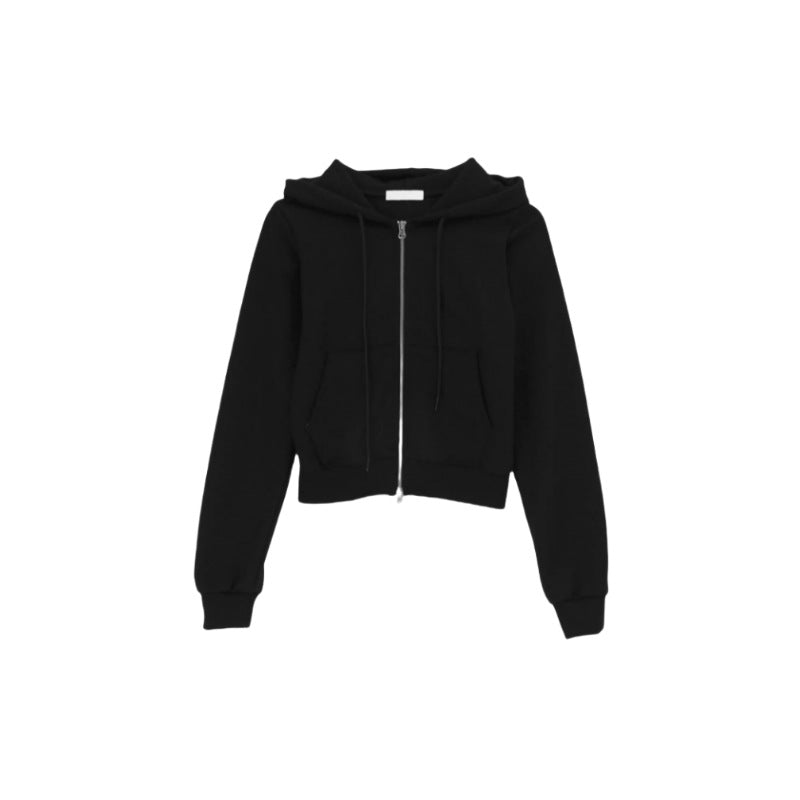 Damen sportliche Sweatjacke mit durchgehendem Reißverschluss Drune