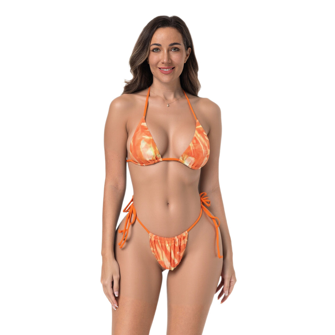Damen Triangel-Bikini Set mit verstellbaren Trägern Drune