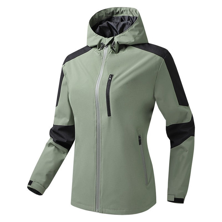 Herren Atmungsaktive Softshell‑Hardshell‑Hybridjacke mit Kapuze und wasserdichten Reißverschlusstaschen Drune