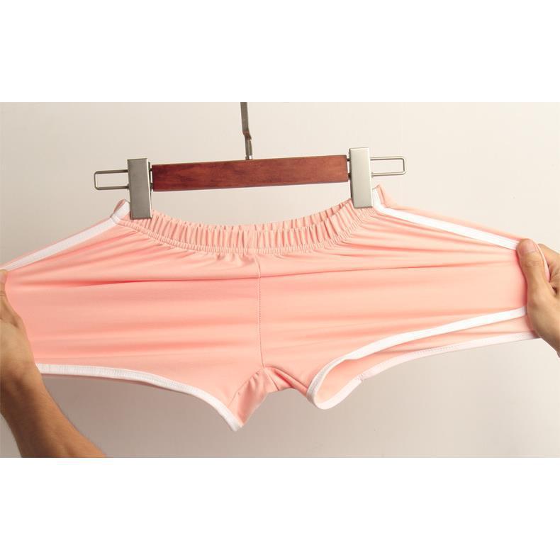 Damen Sportliche Shorts mit elastischem Bund und Kontraststreifen Drune