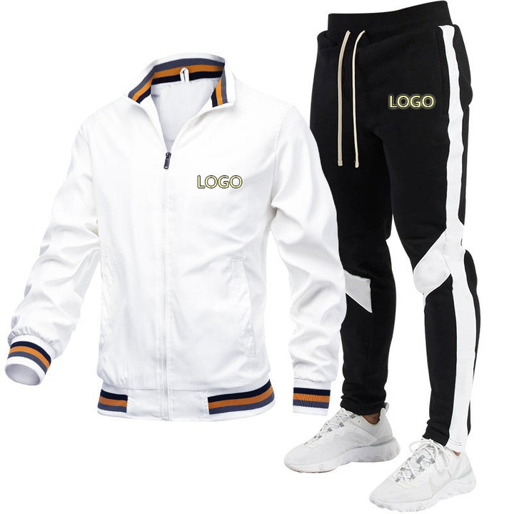 Herren Sportliches Trackjacke und Jogginghose Set Drune