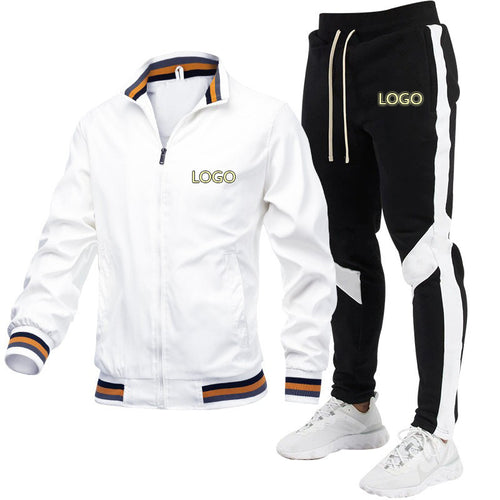 Herren Sportliches Trackjacke und Jogginghose Set Drune