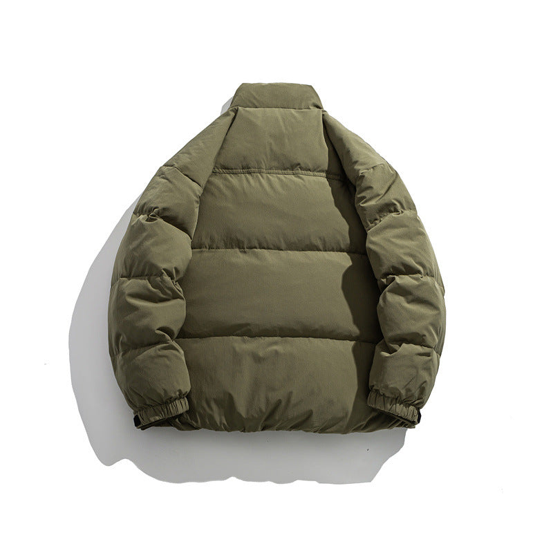 Herren Wattierte Kurz‑Thermojacke mit hohem Stehkragen und verstellbaren Klettbündchen Drune