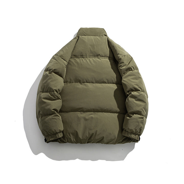 Herren Wattierte Kurz‑Thermojacke mit hohem Stehkragen und verstellbaren Klettbündchen Drune