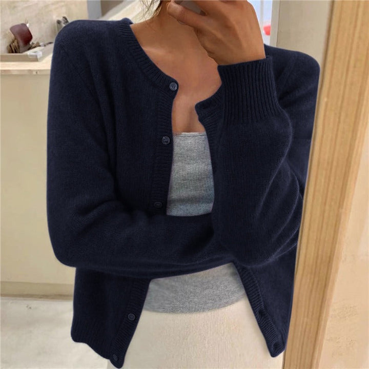 Damen kuschelige Strickjacke Drune