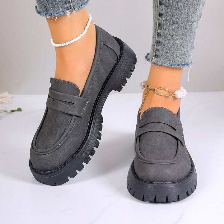 Damen Loafer mit modischem Bund und rutschfester Sohle Drune