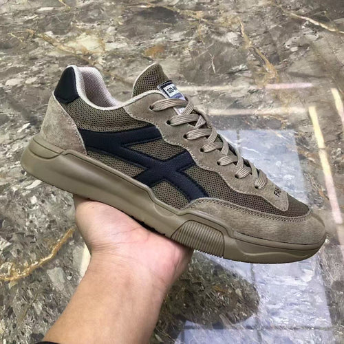 Herren Urbaner Casual-Sneaker aus Wildleder- und Mesh-Mix mit ergonomischer dämpfender Sohle Drune