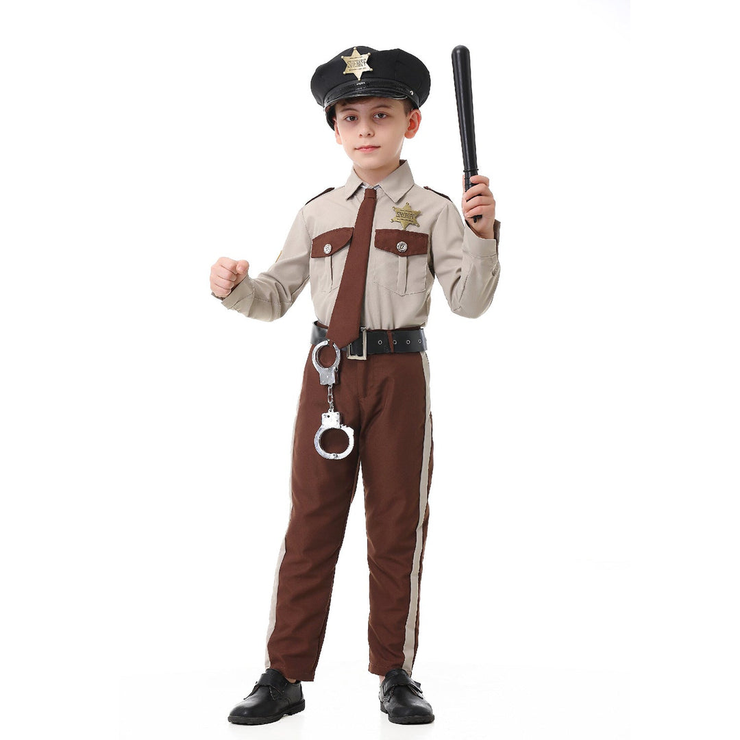 Jungen Polizei Kostüm mit Zubehör Drune