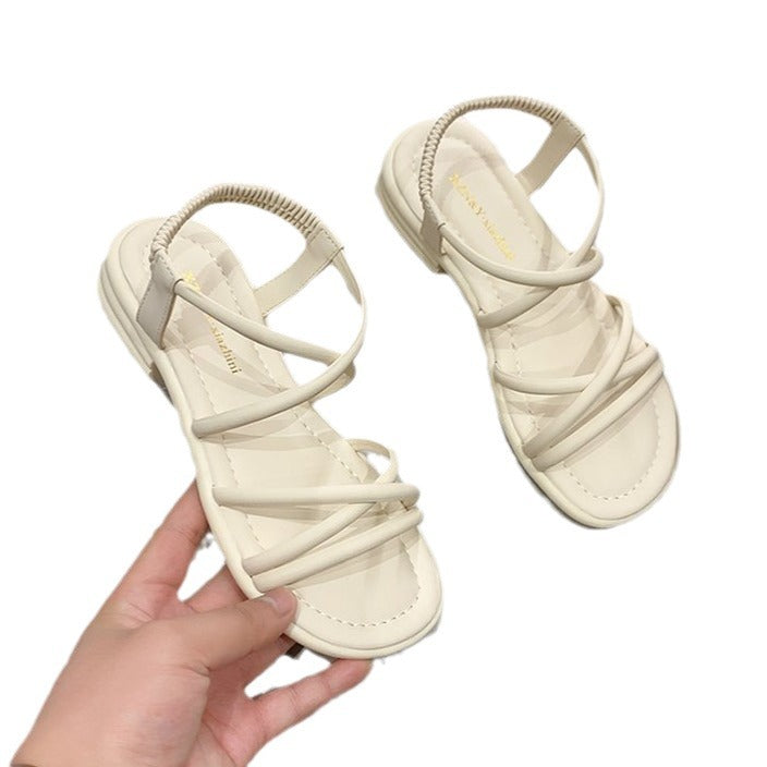 Damen Riemensandalen mit elastischem Riemendesign Drune