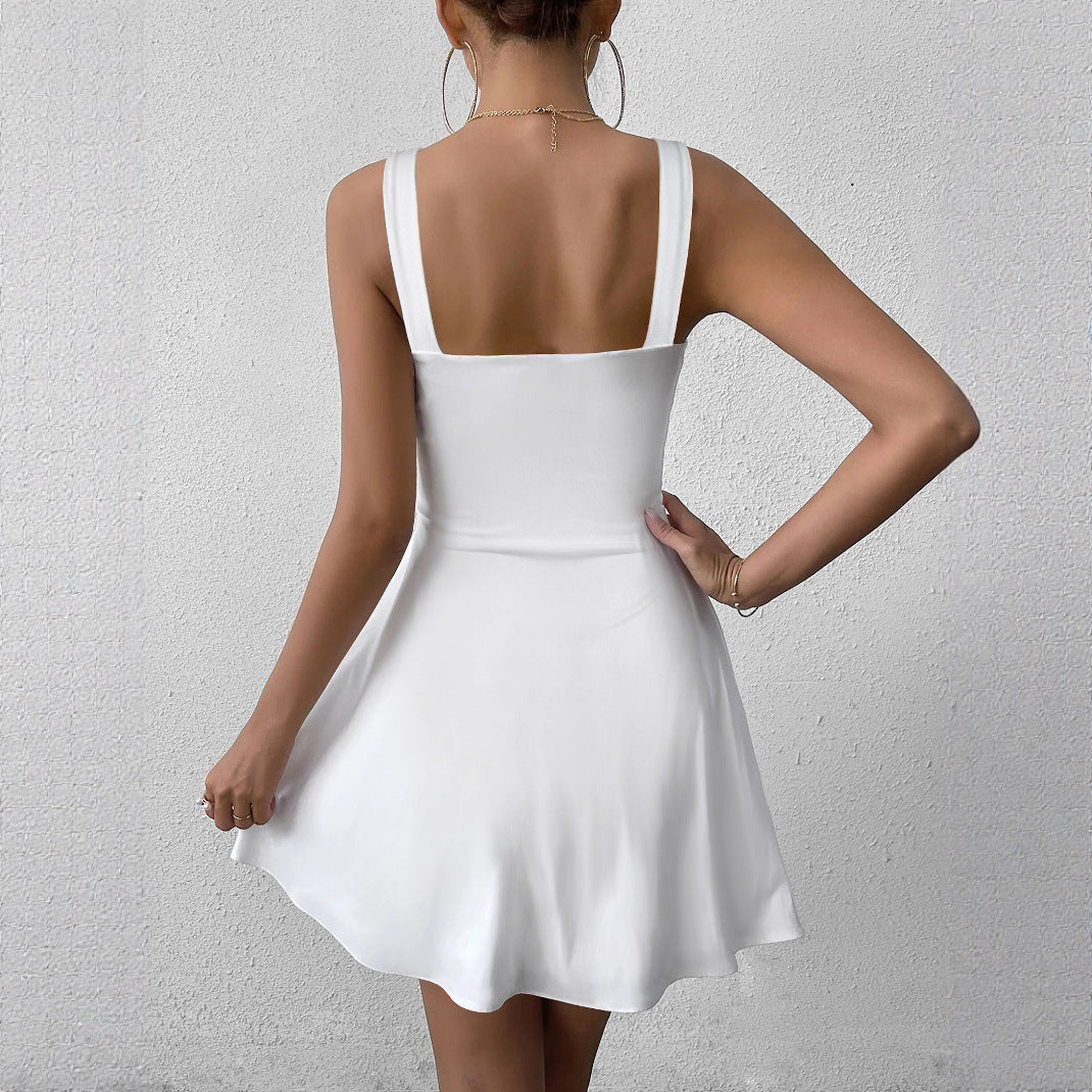 Damen Cut-Out Minikleid mit Knopfdetail und figurbetontem Schnitt Drune