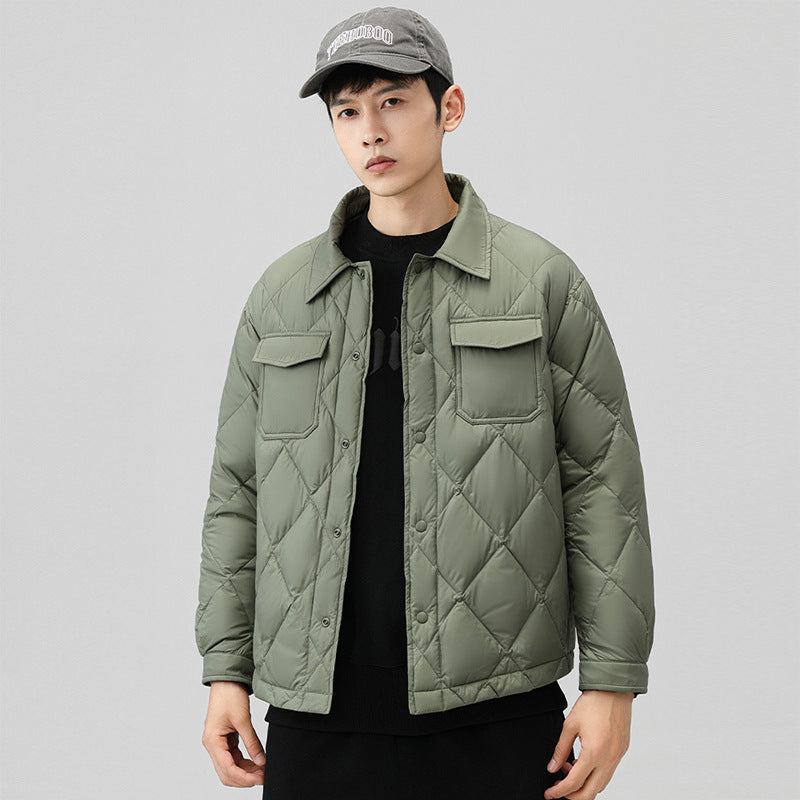 Herren Modische Steppjacke mit Taschen Drune