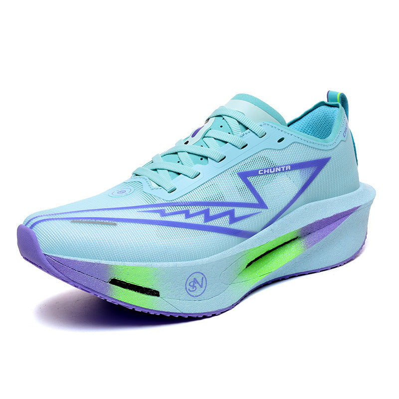 Unisex leichter Performance Laufschuh mit gedämpfter Plateausohle und atmungsaktivem Mesh Drune