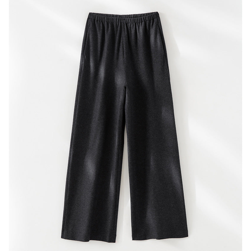 Damen Weite Feinstrick-Loungehose mit elastischem Bund Drune