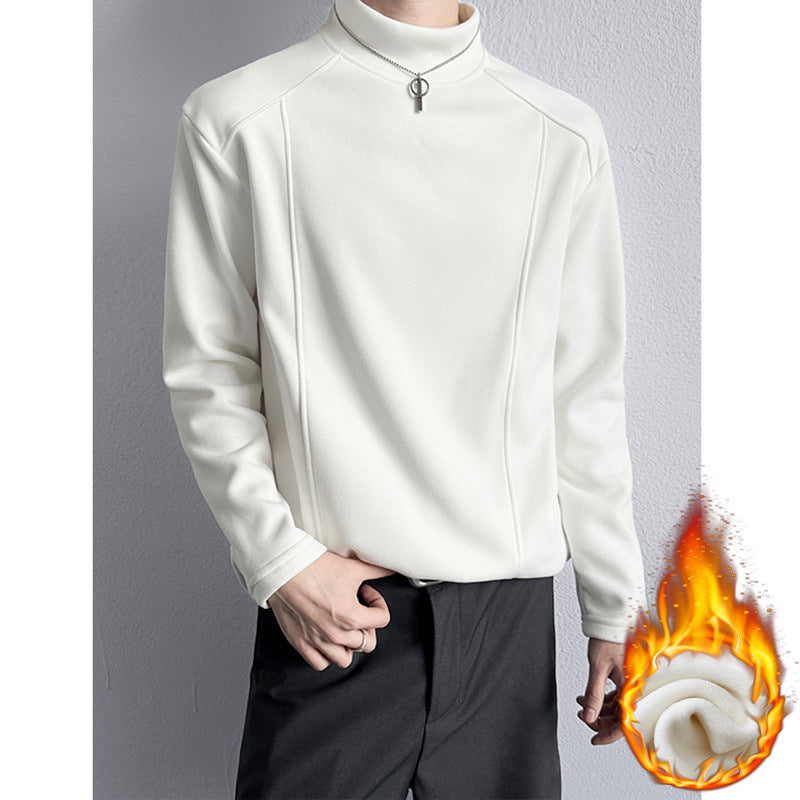 Herren Oversize Stehkragen-Sweatshirt mit Raglanärmeln und dezentem Farbverlauf Drune