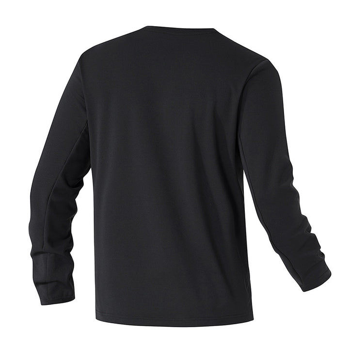 Unisex Oversize Langarm‑Sweatshirt mit Brustreißverschlusstasche und Rundhalsausschnitt Drune