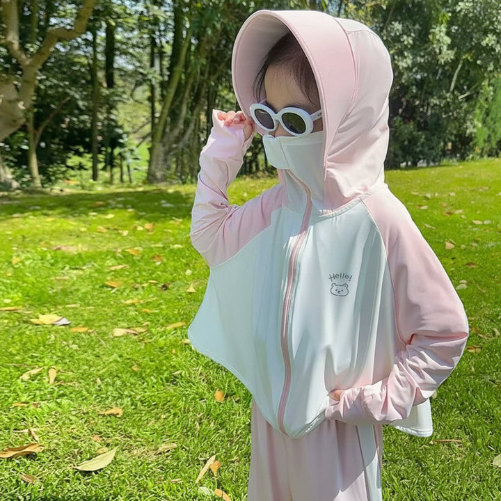 Damen Leichte und atmungsaktive Kapuzenjacke mit niedlichem Tiermotiv Drune