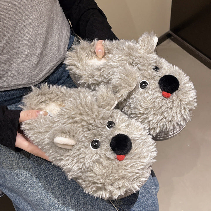 Damen Flauschige Hausschuhe mit süßem Tiermotiv Drune