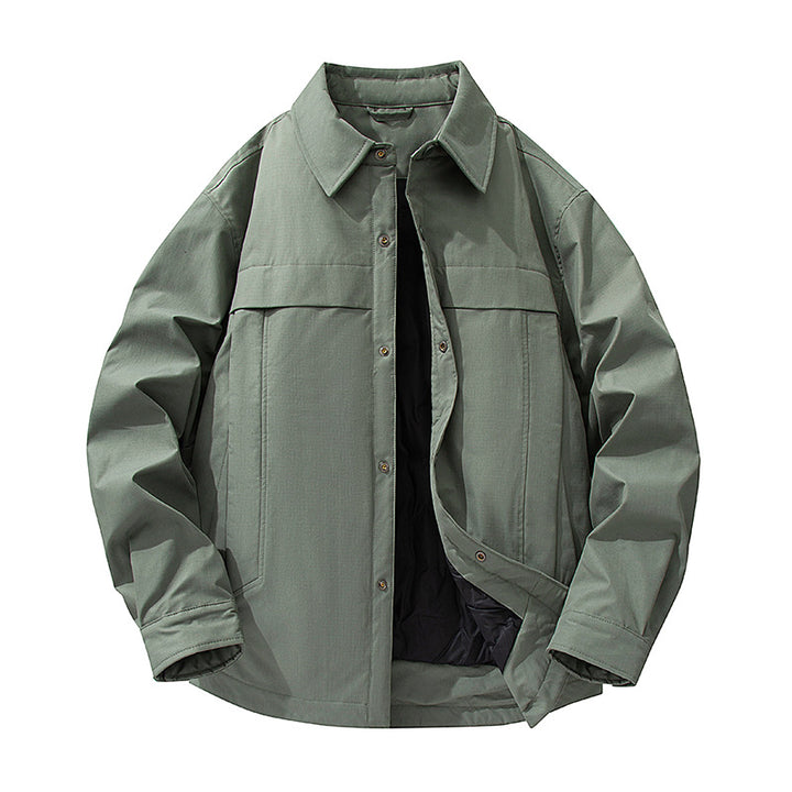 Herren Wasserdichte gesteppte Overshirt-Jacke mit Thermofutter Drune