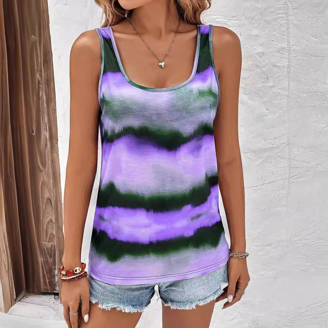 Damen Stylishes Tanktop mit Farbverlauf Drune
