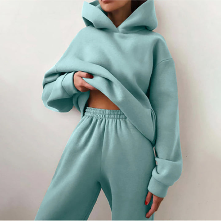 Damen Cozy Oversized Hoodie und Jogginganzug Set Drune