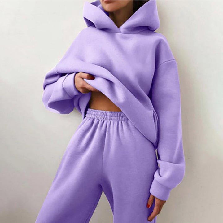 Damen Sportliches Loungewear-Set mit oversized Hoodie und bequemen Jogginghosen Drune