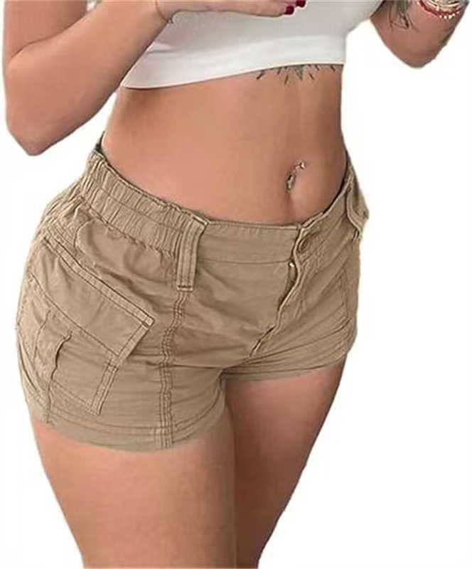 Damen Cargo-Shorts mit praktischen Taschen und elastischem Bund Drune