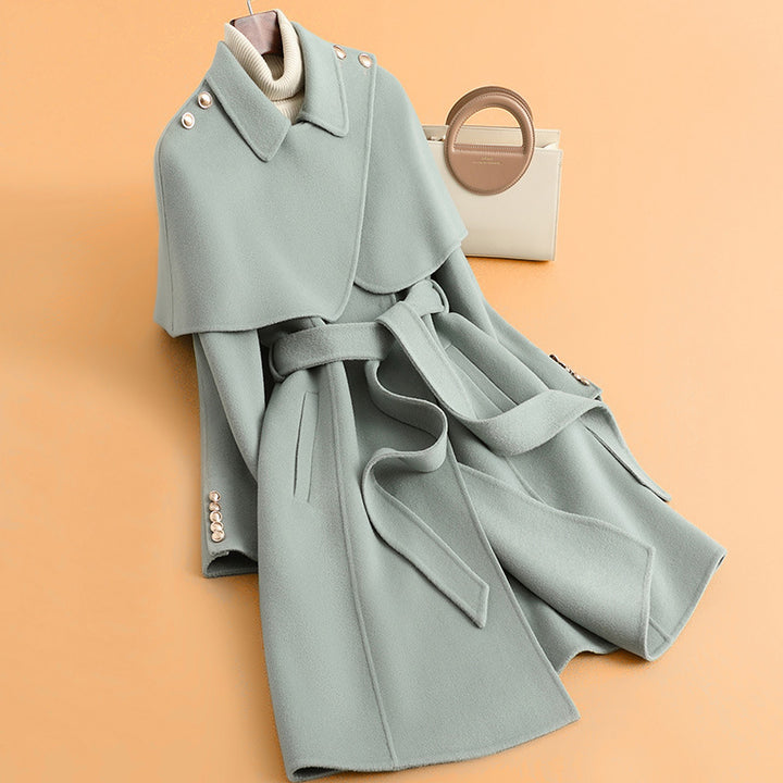 Damen Stylischer Cape-Mantel Drune
