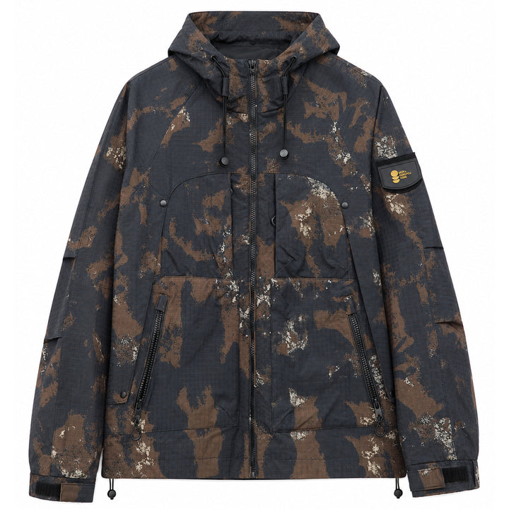 Herren Sportliche Outdoorjacke mit Kapuze Drune