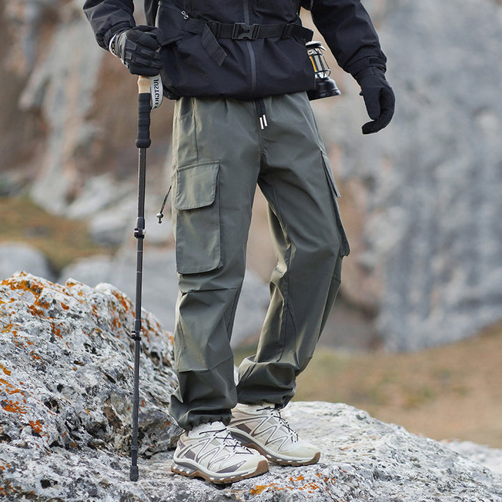 Herren Technische Outdoor-Cargohose mit Multifunktionstaschen und Stretcheinsätzen Drune