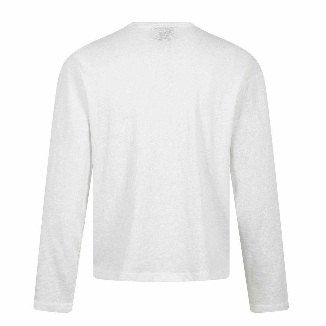 Unisex Langärmeliges Henley-Shirt mit knöpfbarer Brustleiste und Vintage-Illustrationsprint Drune