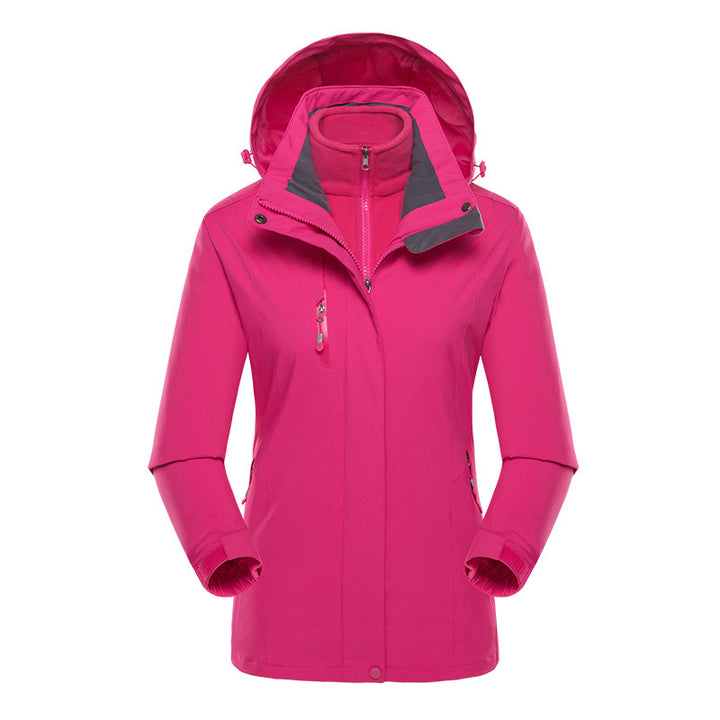 Herren Softshell-Parka mit herausnehmbarer Fleece-Innenjacke und verstellbarer Kapuze Drune