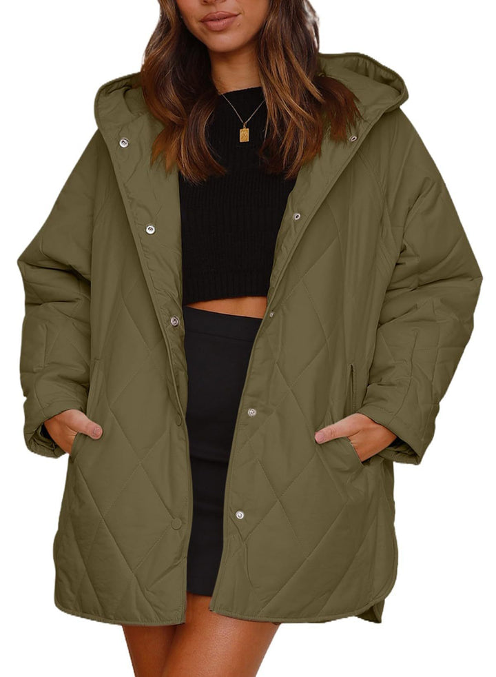 Drune | Gepolsterte Jacke mit klassischem Druck