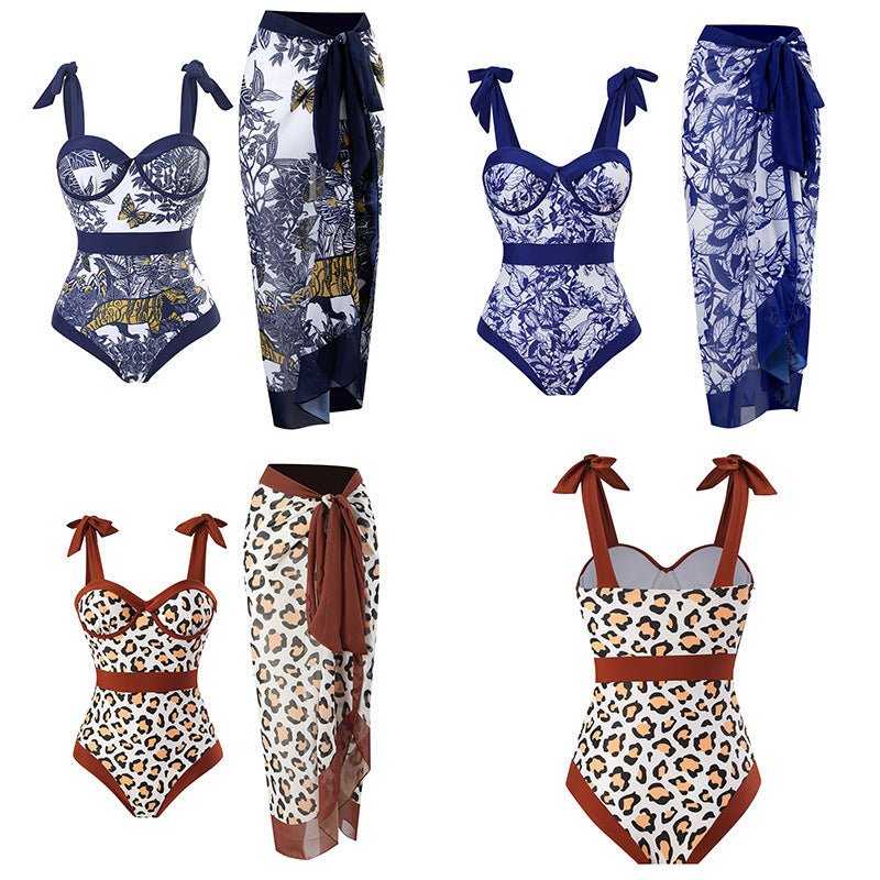Damen Maxirock mit Leopardenmuster Drune