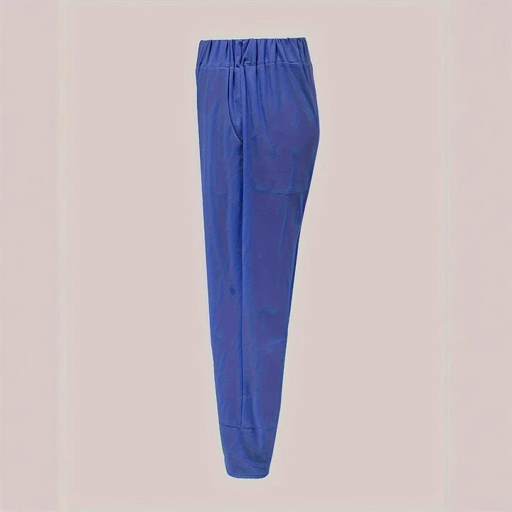 Damen weite Sommerhose mit eleganten Schnittdetails und elastischem Bund Drune