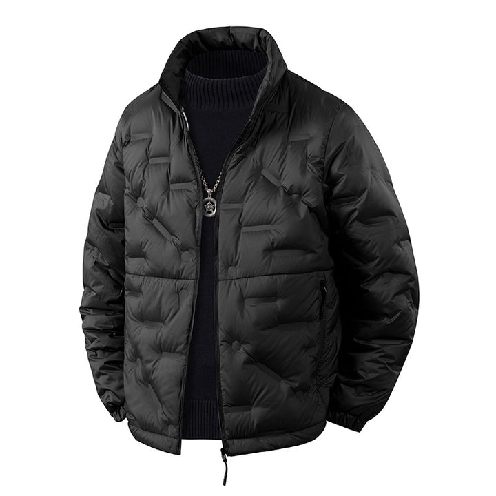 Herren Leichte gesteppte Thermojacke mit Stehkragen und Reißverschlusstaschen Drune