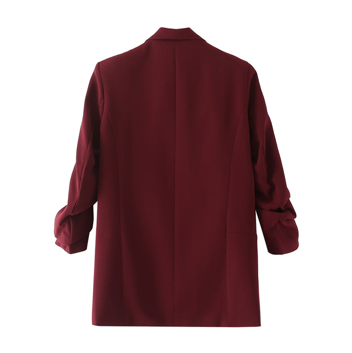 Damen nan taillierter Blazer mit Schalkragen und dreiviertelärmeln Drune