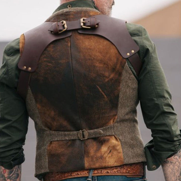 Herren stylische Weste mit akzenten und praktischen Taschen Drune
