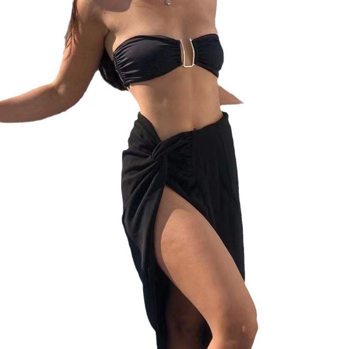 Damen Bandeau-Bikini mit elegantem Schlüssel-Detail Drune