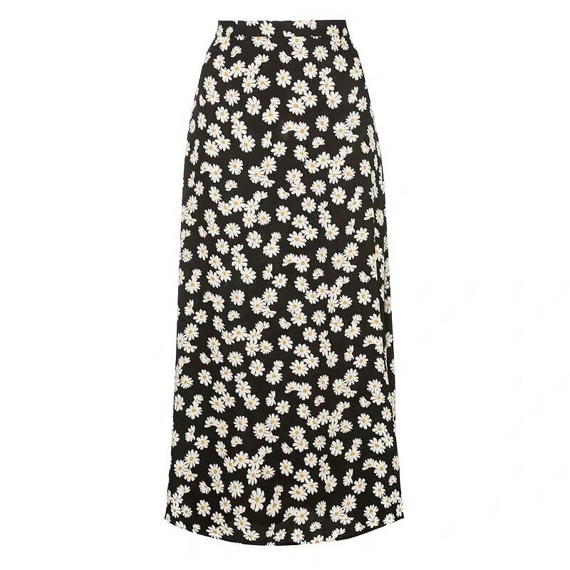 Damen Floral Maxirock Drune