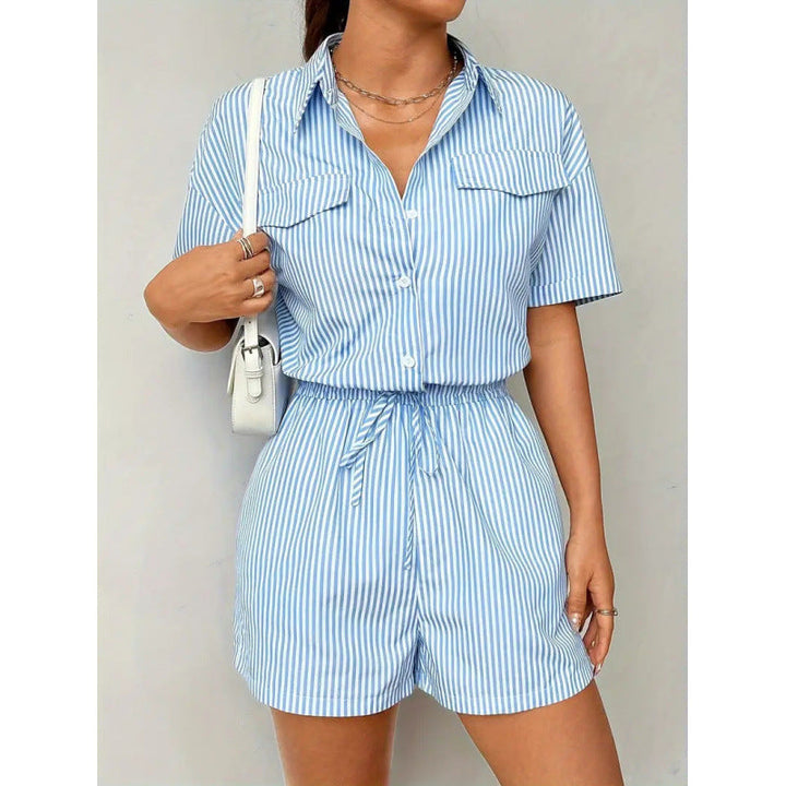 Damen Kurzoverall mit taillierter Passform und praktischen Taschen Drune