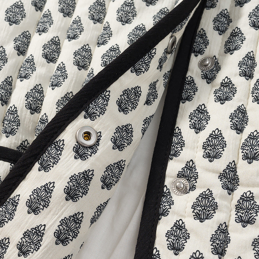 Damen Steppjacke mit modischem Muster und praktischen Taschen Drune