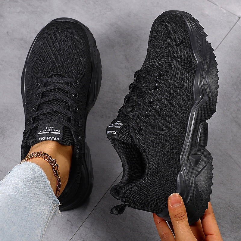 Damen Urbaner Strick-Sneaker mit elastischem Schaft, robuster Profilsohle und gepolstertem Komfortfußbett Drune