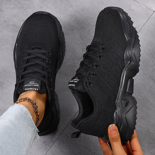 Damen Urbaner Strick-Sneaker mit elastischem Schaft, robuster Profilsohle und gepolstertem Komfortfußbett Drune