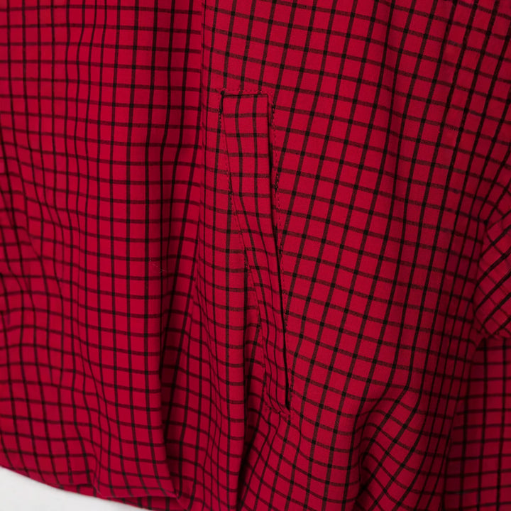 Damen Karierte Cropped-Boxy-Übergangsjacke mit hohem Stehkragen und Reißverschluss Drune