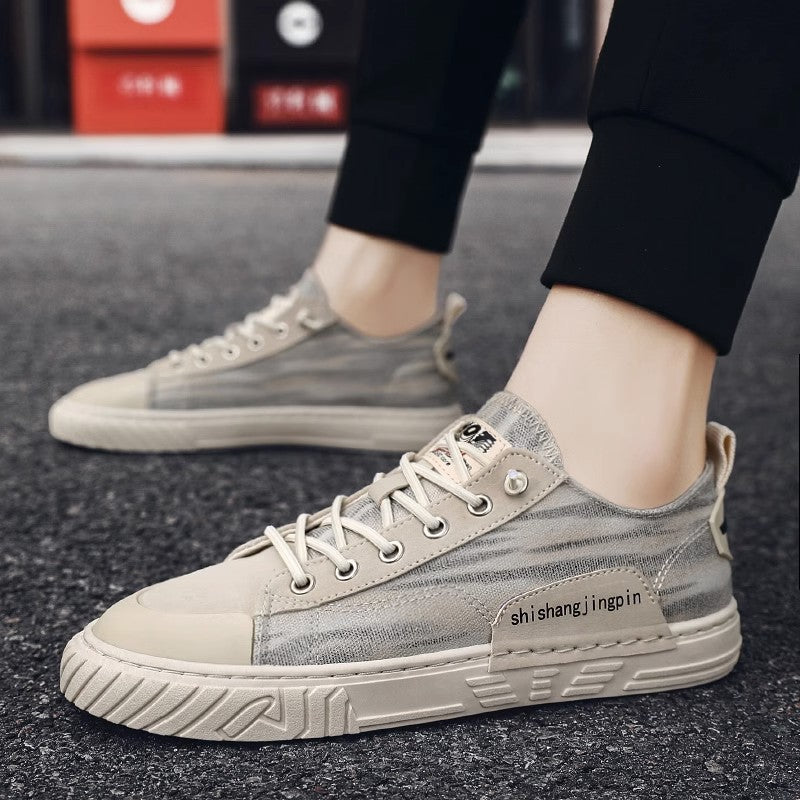 Unisex leichte retro Canvas-Sneaker mit verstärkter Zehenkappe und profilierter Gummisohle Drune