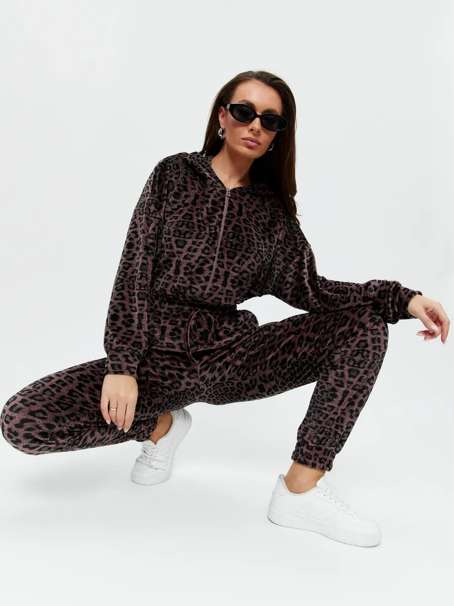 Damen stylischer Kapuzen-Jumpsuit Drune