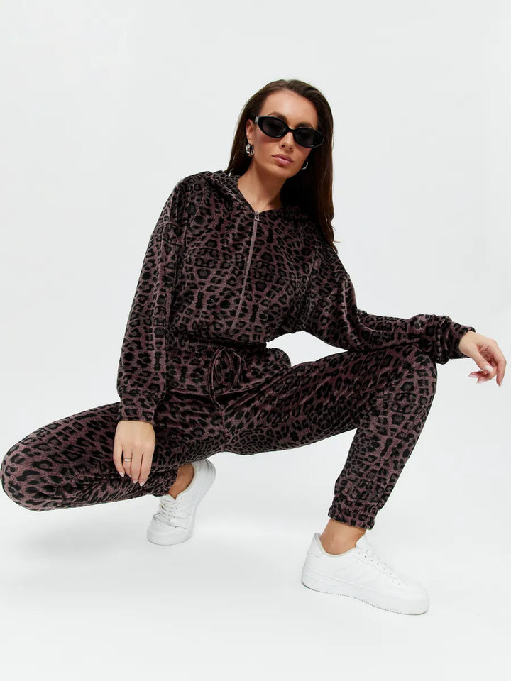 Damen stylischer Kapuzen-Jumpsuit Drune