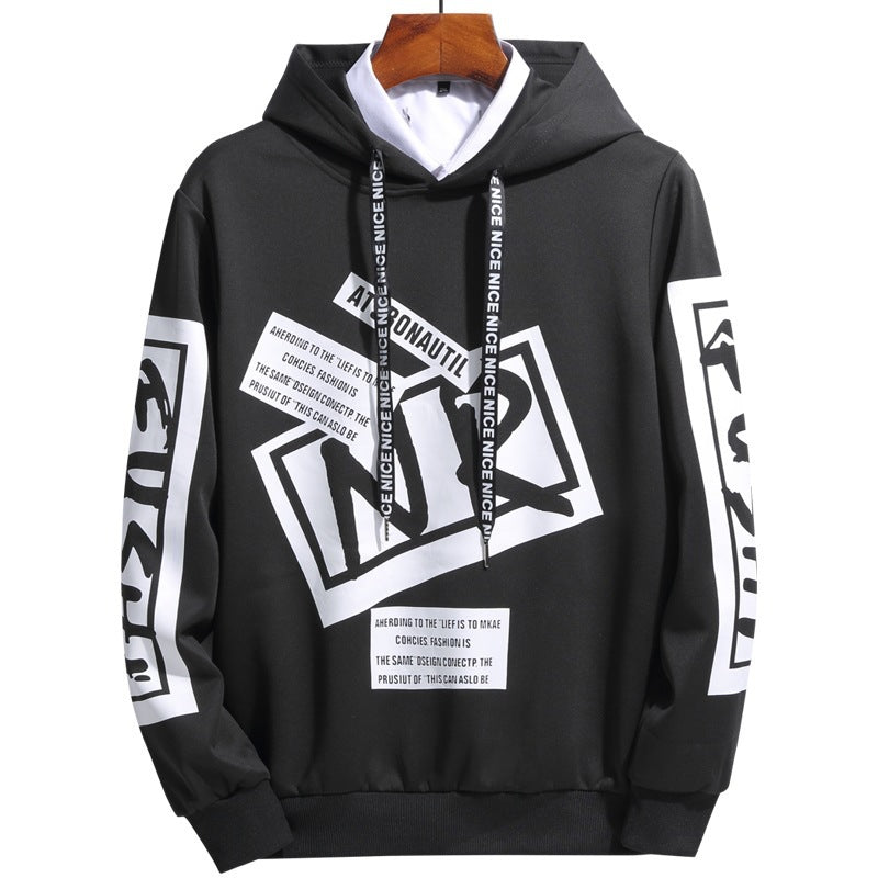Herren Hoodie mit modernem Druck Drune