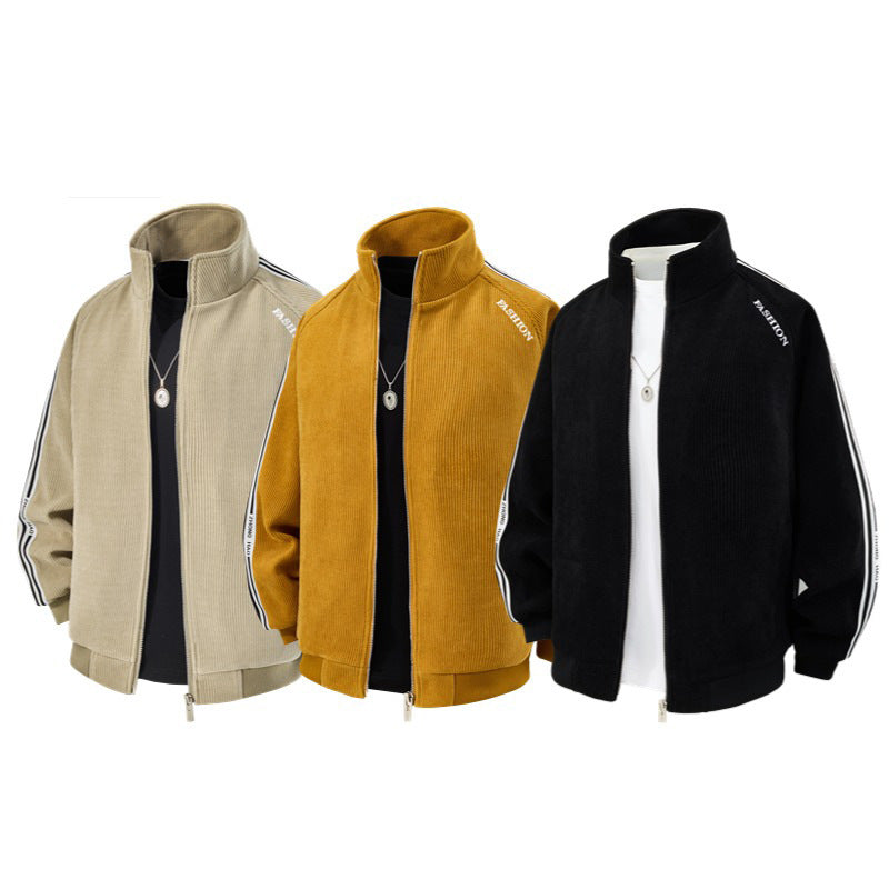 Herren Bequeme und modische Cordjacke Drune